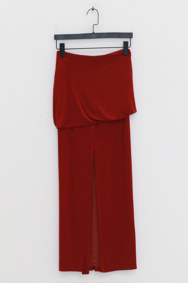 SAMUEL GUI YANG 25 Autumn/Winter Top/Skirt SGY-AW25BSK14-1-1-OX BLOOD Skirt (AW25BTP01)